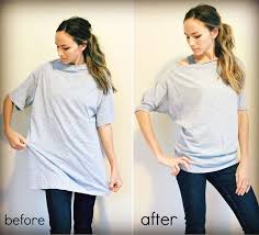 How To Cut The Neck Out Of A T Shirt 40 Genius No Sew Diy Projects Trash To Couture Diy Shirt Diy Clothes