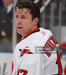 Glen Wesley and Goalie John Grahame of the Carolina Hurricanes defend...  News Photo