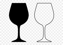 Glass white wine svg vector icon. Wine Glass Silhouette Wine Glass Clip Art Black White Free Transparent Png Clipart Images Download