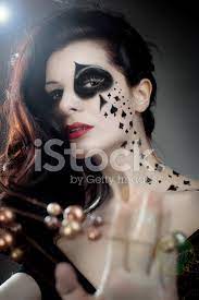 To create your makeup artist business card ideas to life, find some business card samples for makeup artists in canva. Beautiful Woman With Make Up And Body Art Styled As Playing Card Stock Photos Freeimages Com