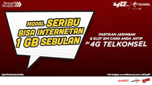 Ini merupakan paket telkomsel murah dengan kuota besar. Internet 1 Gb Telkomsel