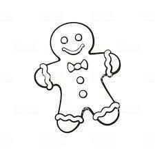 Image Result For Line Drawing Christmas Cookies Line Drawing Drawings Cookie Drawing