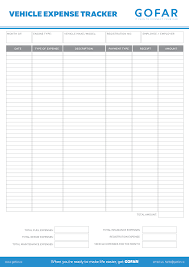 This excel bill template will be of help to you in giving guidelines regarding the use of various microsoft office tools for making spreadsheets, doing complex calculations and various other uses. Vehicle Expense Tracker Gofar