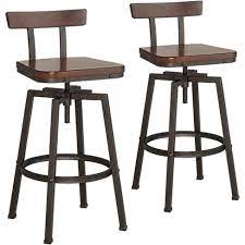 Maybe you would like to learn more about one of these? Elm Lane Roark Dark Bronze Adjustable Swivel Bar Stools Set Of 2 Target