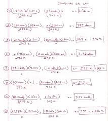 Combined Gas Law Worksheet Answers Redwoodsmedia