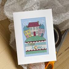 Congratulations on your new home and all the hard work that brought you here. Free Cross Stitch Charts Cute New Home Cards 4 Designs To Stitch Cross Stitch House Cross Stitch Cards Cross Stitch