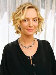 Uma Thurman S New Role The Face Of Parfums Givenchy S New Fragrance Short Hair With Layers Blowdry Styles Hair Styles