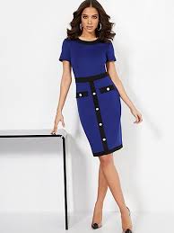Colorblock Sheath Dress Super Flex In 2020 Dress To Impress Sheath Dress Dresses