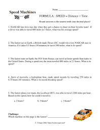 4 Speed Distance Time Problems Worksheet In 2020 Math Time Energy Transformations Worksheets