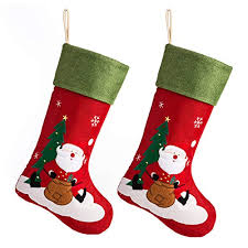 Indulge in the holiday spirit with fun & unique burlap christmas stockings at alibaba.com. Ipegtop 18 Burlap Christmas Stocking Large Craft Socks Traditional Santa Stockings Snowflake Decorations Xmas Tree Rustic Ornaments Green Cuff 2 Pack Buy Online In Antigua And Barbuda At Antigua Desertcart Com Productid 47471374