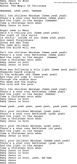 Baby Jesus Is Born By Garth Brooks Lyrics