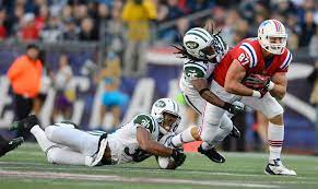 New york jets quarterback mark sanchez (6) is sacked by new england patriots outside linebacker dont'a hightower (54) during the first half of an 22, 2012; Patriots Hold Off Jets In Overtime The New York Times