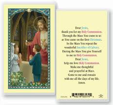 Additional discounts are available for suppliers and wholesalers on bulk orders. First Communion Prayer Laminated Holy Card