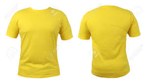 Yellow T Shirt Mock Up Front And Back View Isolated On White Plain Yellow Shirt Mockup Tshirt Design Template Blank Tee For Print Stock Photo Picture And Royalty Free Image Image 147802267