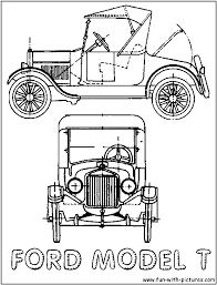 Ford Model T Coloring Page Henry Ford Model T Ford Models Car Ford