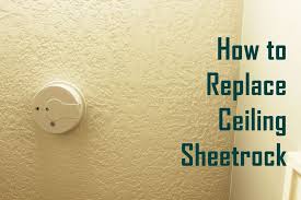 Apply a drywall patch to these larger sections. How To Replace Ceiling Sheetrock