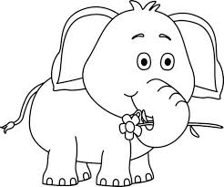 Animals Clip Art Black And White Png And Cute Images Download Free Share Submit Social Network Cute Elephant Drawing Elephant Drawing Elephant Clip Art