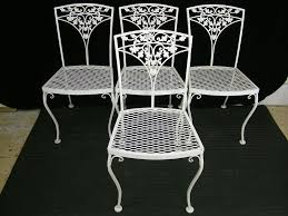 Set 4 Vintage 1950 S Woodard Acorn Wrought Iron Patio Garden Dining Side Chairs Wrought Iron Chairs Wrought Iron Patio Chairs Wrought Iron Furniture