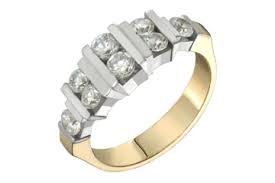 14k white and yellow gold or 14k white gold $800.00 sale $560.00 extra 30% off use: 1 Carat Diamond 14k Yellow And White Gold Anniversary Ring Titanium Rings And Wedding Bands Titanium Online