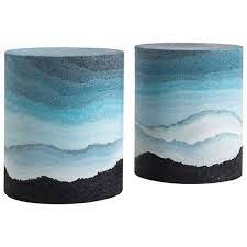 escape jackson drum black silica and powdered glass by fernando mastrangelo sculptural object crushed glass furniture collection