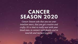 We go on an inward journey, we are being inspired to rediscover our connection with mother earth, and we're being asked to reexamine how we treat ourselves and our. Cancer Season 2020 Sun Sign Horoscope What You Need To Know