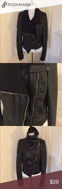 Kardashian Kollection Black Faux Leather Jacket Black Faux Leather Jacket Kardashian Kollection Leather Jacket Black