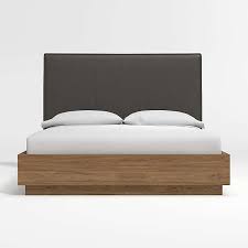 87 rosa bed and headboard with storage beneath reclaimed hardwood distressed. Beds Headboards Crate And Barrel