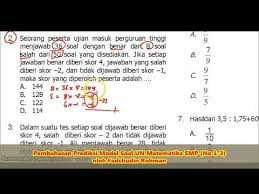 Check spelling or type a new query. Soal Bilangan Bulat No 1 3 Pembahasan Soal Matematika Smp Mts Youtube