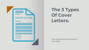 It isn't the hiring manager's job to go through your profile and find the correct job for you. The 3 Types Of Cover Letters Youtube