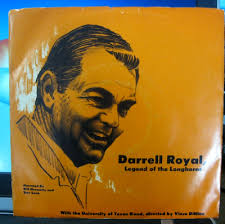 Darrell Royal-Legend Of The Texas Longhorns-Rare 1970's 45 Vinyl  Record-N.Mint