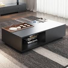 57079667 suggested retail $1,490.00 $528.99 mart price Rectangular Coffee Table With Drawer And Removable Tray Top In Black Walnut Style A