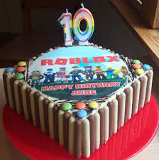 10th Birthday Birthday Cakes For 10 Year Old Boy With Name Roblox Birthday Cake For My 10 Year Old Son Roblox Birthday Cake Cool Birthday Cakes New Birthday Cake