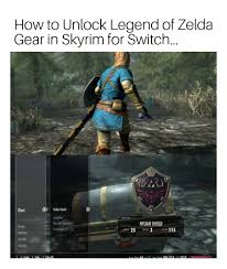 If you use the legend of zelda amiibo in skyrim you might unlock the master sword, heroes clothes or hylian shield. Gaming Secrets It S Here Folks 2 Ways To Unlock Zelda Gear In Skyrim Switch Steemkr