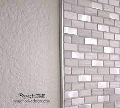 Contrasts nicely with the white mantel. Super Simple Diy Tile Backsplash Diy Tile Backsplash Diy Tile Diy Backsplash
