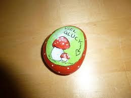 Glucksbringer Stein Fliegenpilz Silvester Basteln Mit Steinen Fliegenpilz Glucksbringer Basteln