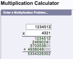 This Multiplication Calculator With Work Is A Great Online Tool For Teaching Multi Digit Multiplic Multiplication Tools For Teaching Multi Digit Multiplication