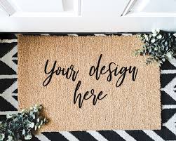 Coir Doormat Mockup Rustic Doormat Mockup Doormat Stock Etsy In 2020 Rustic Doormats Door Mat Coir Doormat