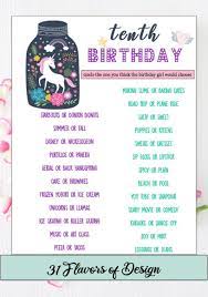Girls Birthday Party Game Who Knows The Birthday Girl The Best Digital Download 10th Bir Girls Birthday Party Games Tween Birthday Party Girls Party Games