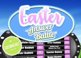 Bugs bunny and daffy duck. Easter Non Religious Answer Battle Family Feud Trivia Powerpoint Game Fun