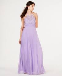 Juniors Beaded Top Pleat Skirt Gown A Macy S Exclusive Style Macys Com Junior Dresses Prom Dresses Long Junior Formal Dresses
