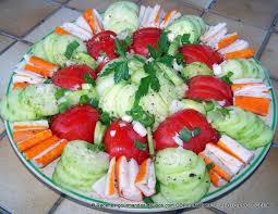 Presentation De Plats De Crudites Entree Crudites Recettes De Cuisine Presentation Salade