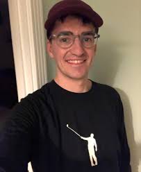 Matt says thanks to everyone for the lovely messages. Here he is wearing  the new shirt and cap bought for him by Catherine and David from the shop  of one of Matt's