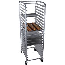 Winco Alrk 20 Bun Pan Rack 20 Pan Capacity End Load 3 Spacing Bun Pan Racks Zesco Com