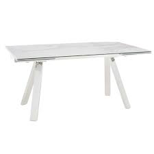 If your dining room is also your kitchen, where space is limited, look for small round tables or high dining tables with a minimal footprint. Ginostra Extending Dining Table White Marble Tables Dining Room