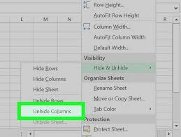 Or set sheets to very hidden using the worksheet visible property. How To Unhide Columns In Excel 6 Steps With Pictures Wikihow
