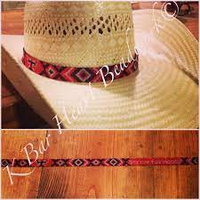 Pin By Kaylin Maree On Beadwork Beaded Hat Bands Cowboy Hats Hat Bands