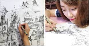 The term drawing is applied to works that differ greatly in style and technique. Japanese Artist Creates Realistic Drawings Of Famous Buildings