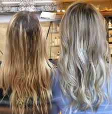Before And After Ashy Blonde Balayage Ashy Blonde Balayage Blonde Balayage Blonde Hair Color