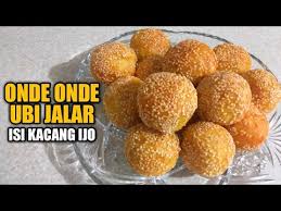 200 gr ubi ungu rebus. Cara Membuat Onde Onde Ubi Jalar Isi Kacang Hijau Youtube