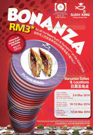 Photos, address, and phone number, opening hours, photos, and user reviews on yandex.maps. Sushi King Rm3 Sushi Bonanza Promotion For Members Selected Outlets 3 20 Mar 2014